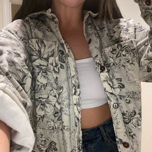 Corduroy oversized button up